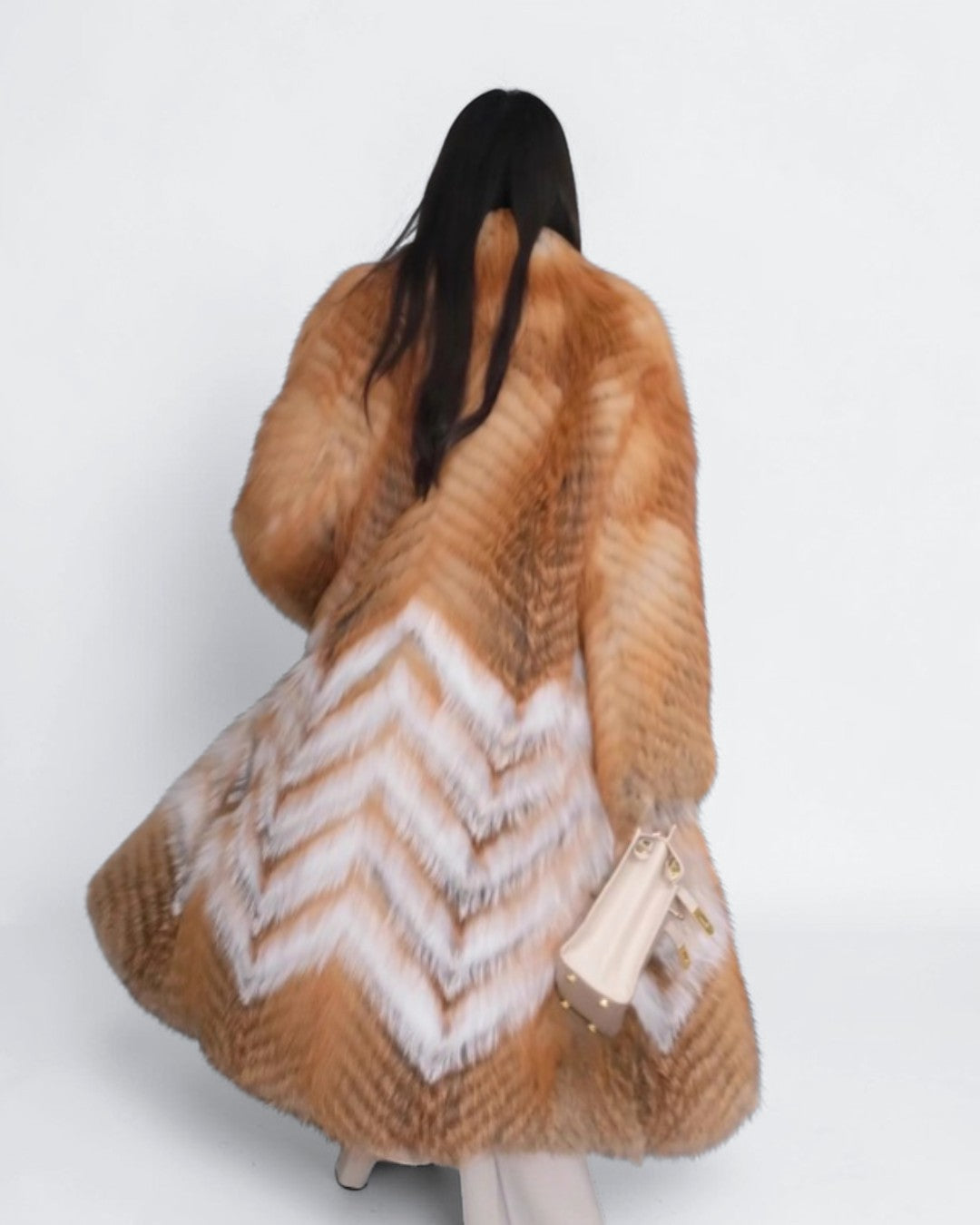 Amber Waves Fox Fur Coat