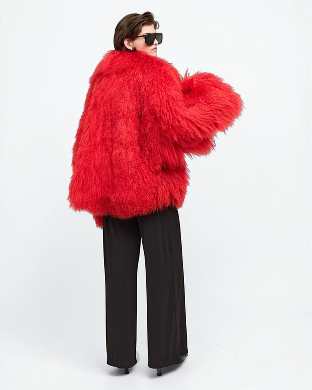 Mongolian Lamb Fur Coat