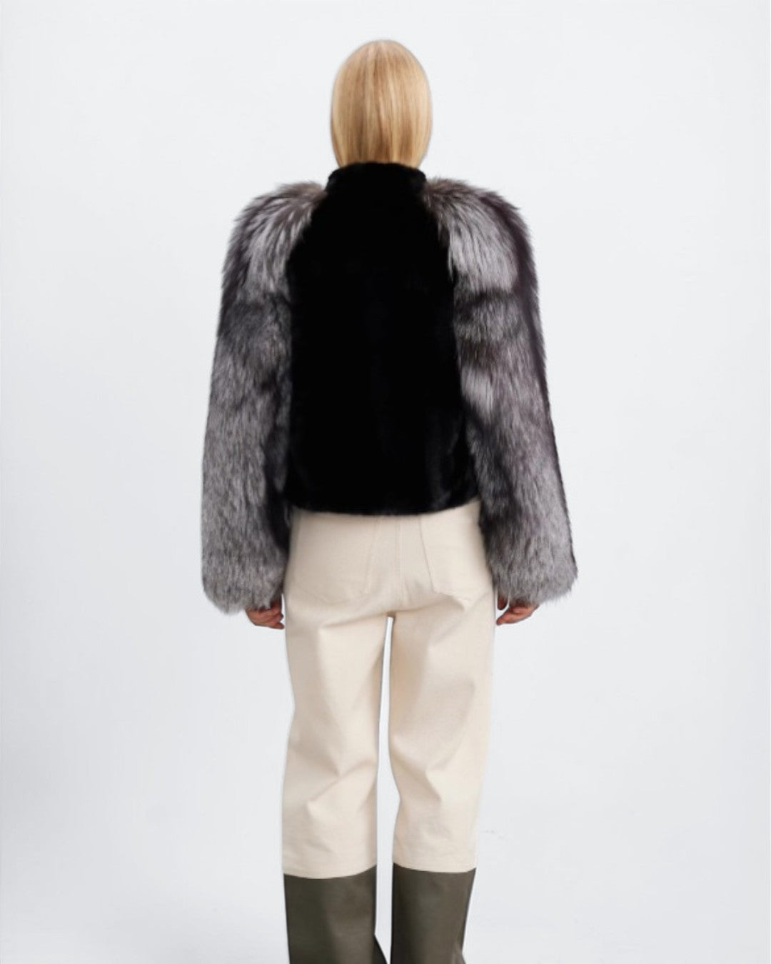 Blackglama Mink & Silver Fox Fur Jacket