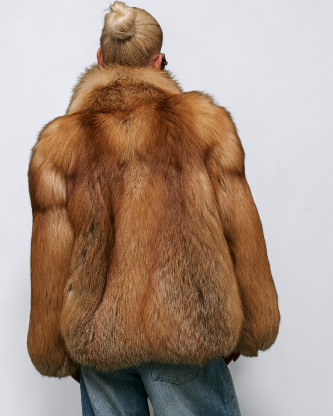 Honey Dew Fox Fur Coat