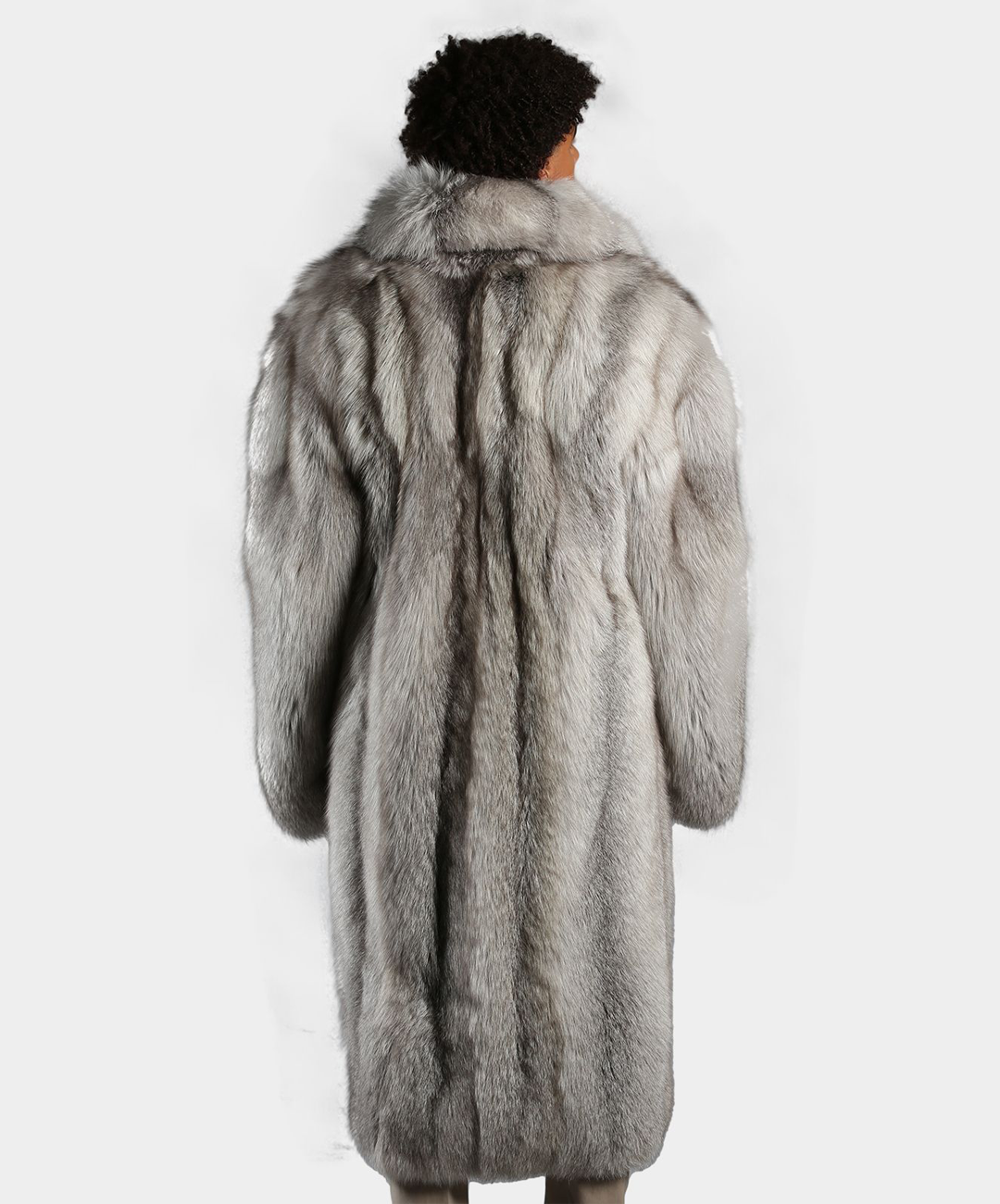 Glacier Fox Fur Long Coat