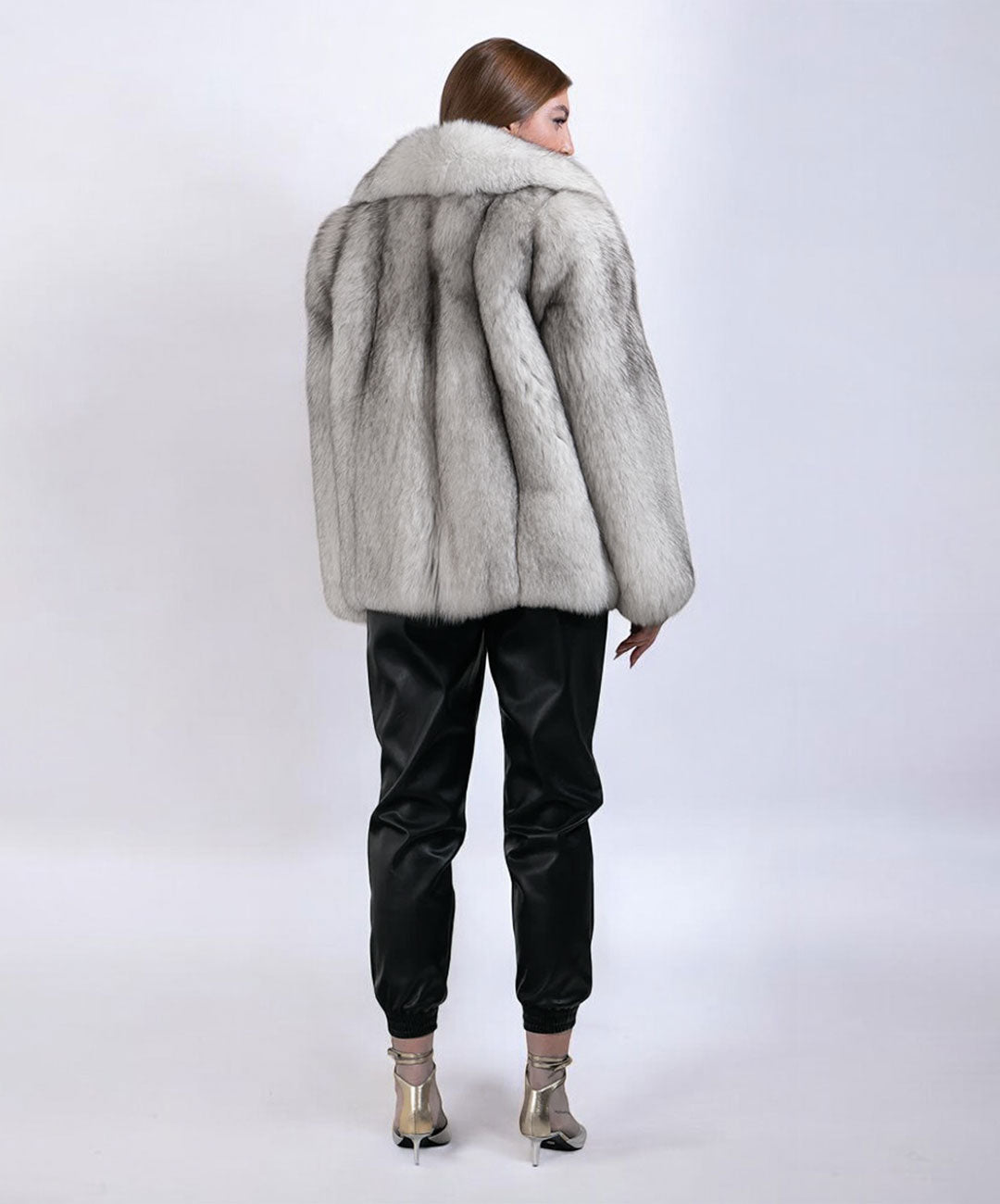 Natural Blue Fox Fur Coat