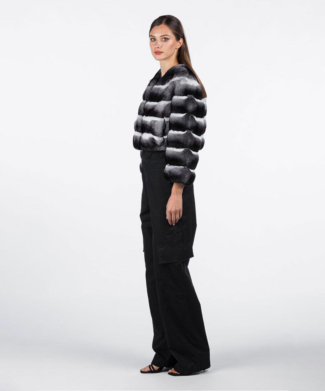 Women's Natural Chinchilla Short Bolero