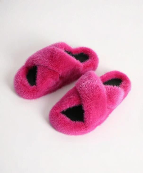 Mink Fur Slippers