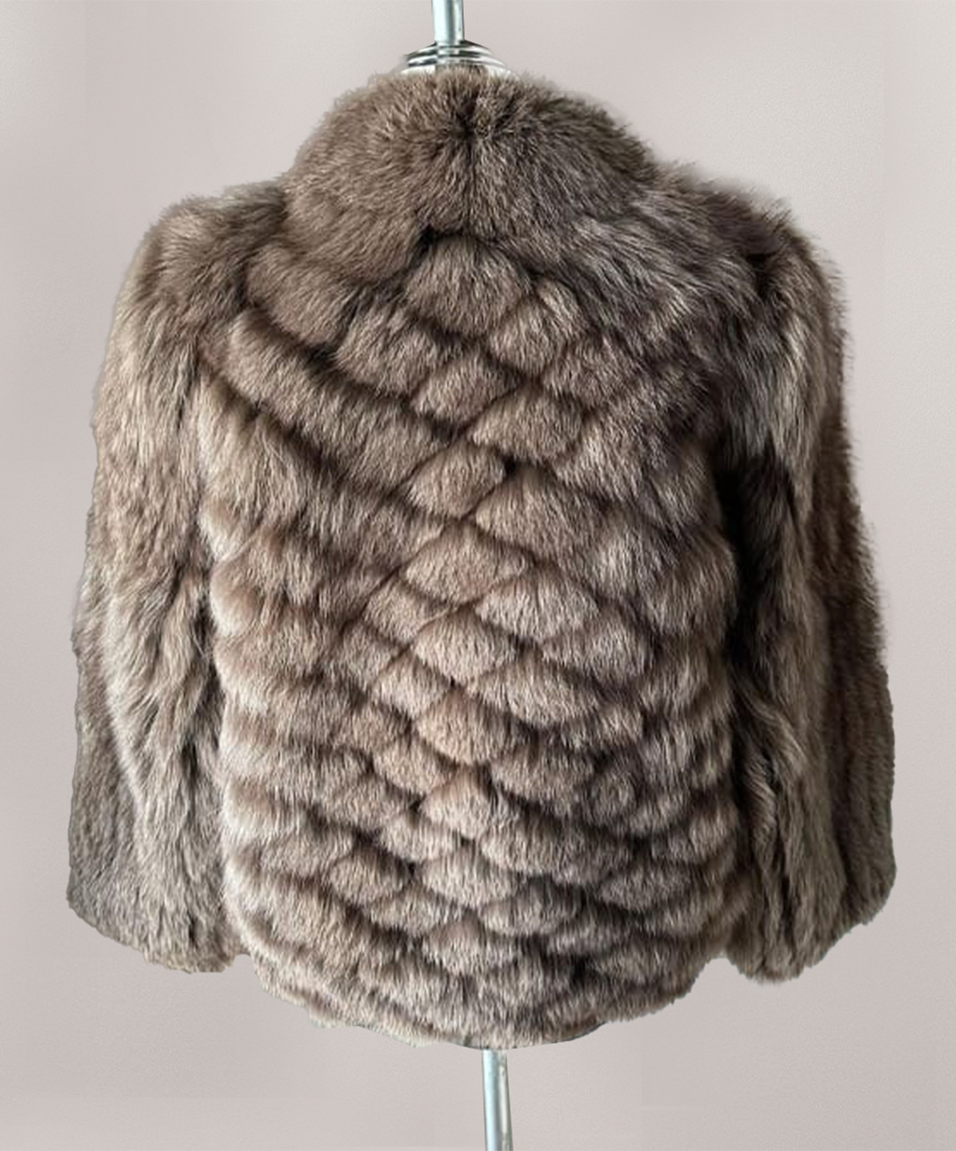 Saga Fox Women's Walnut Brown Fox Fur Jacket