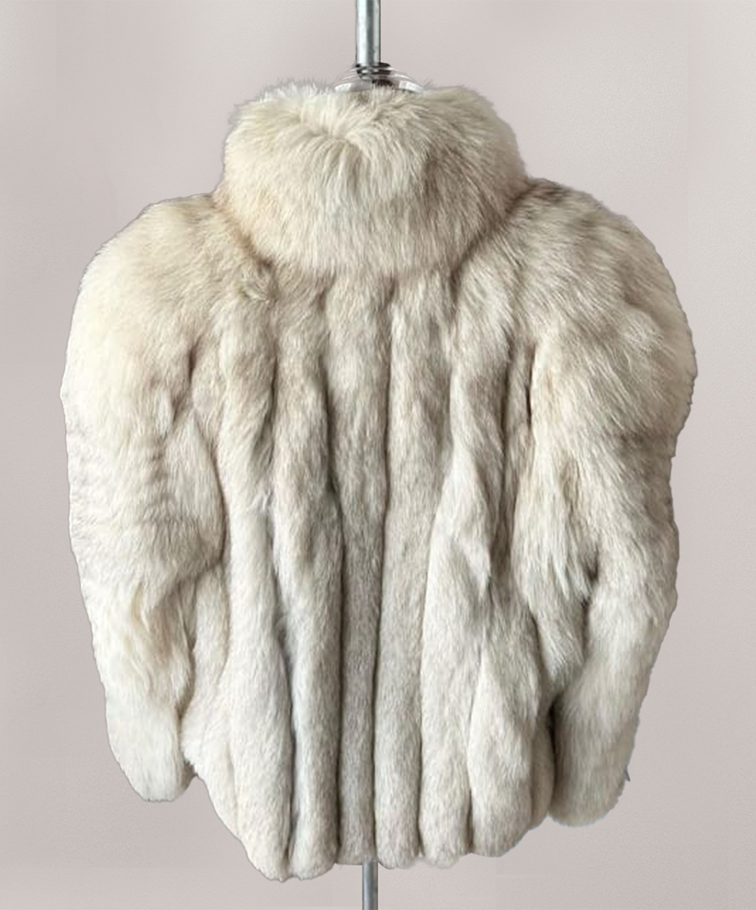 Blaue Fuchspelzjacke für Damen