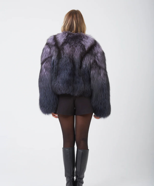Moonlit Fox Fur Jacket