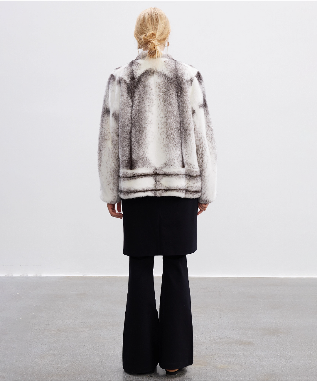 Damen Winter Noir Fuchspelzmantel