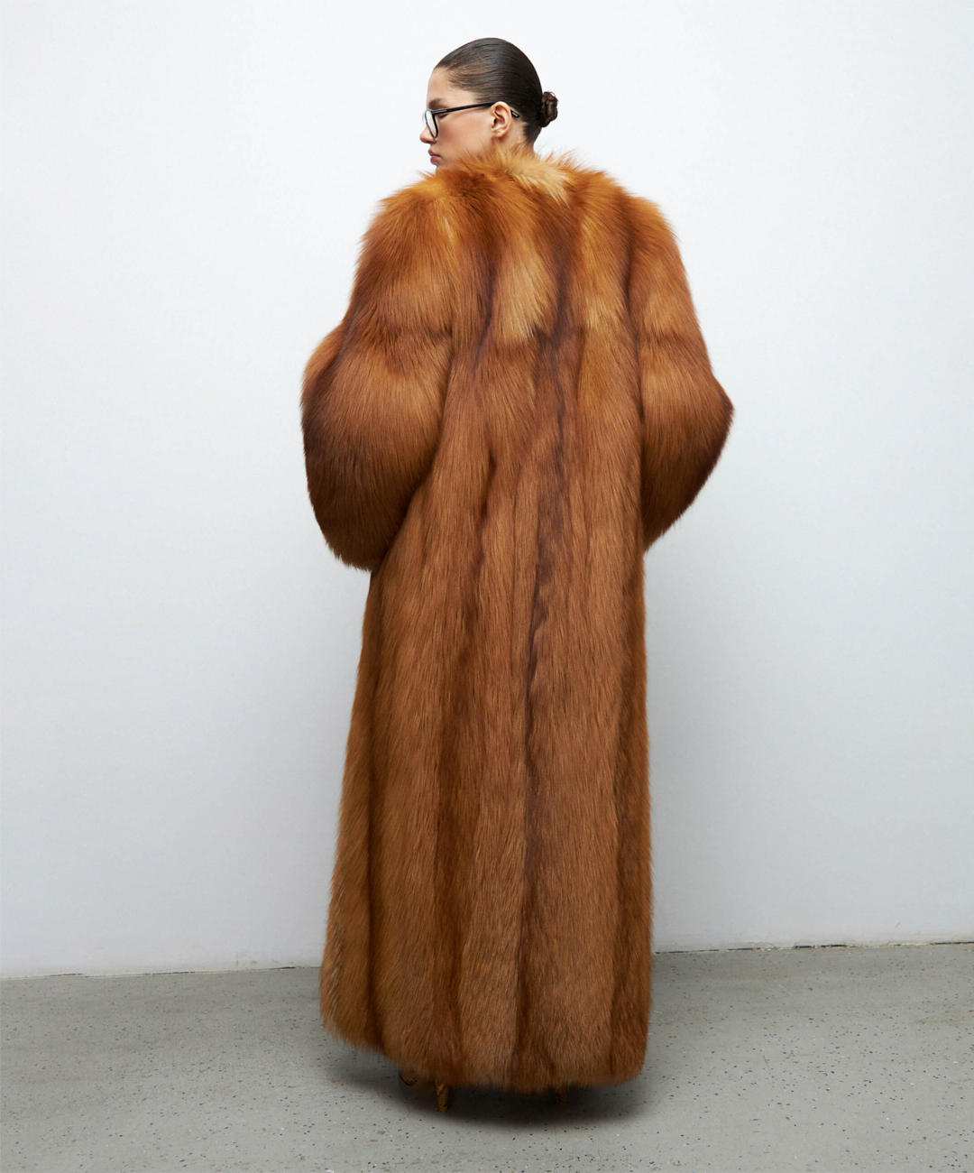Full Length Red Fox Fur Coat