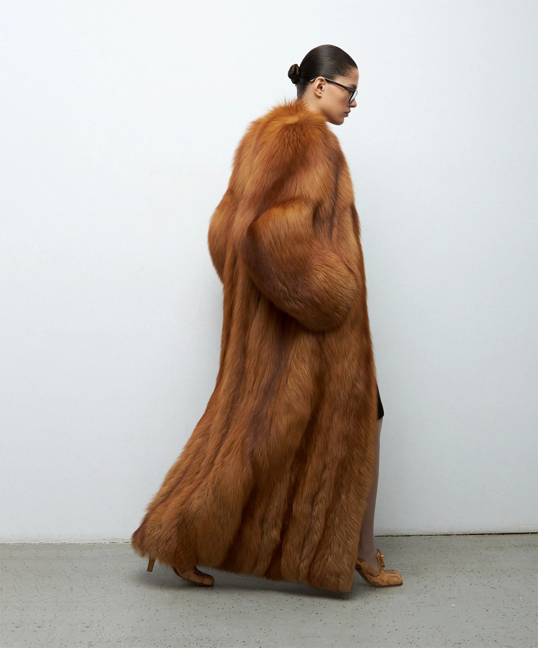 Full Length Red Fox Fur Coat