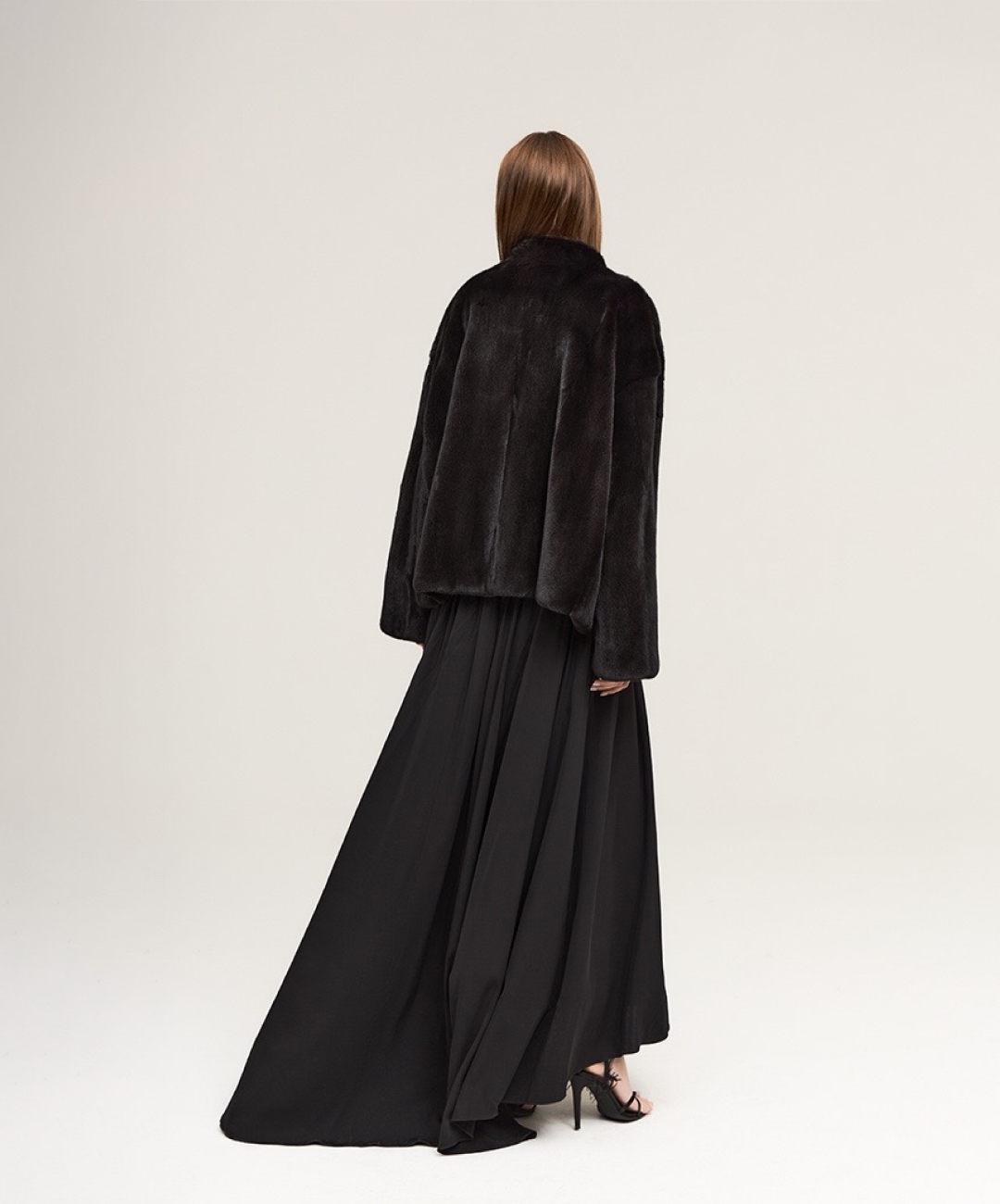 Classic Noir Mink Fur Jacket