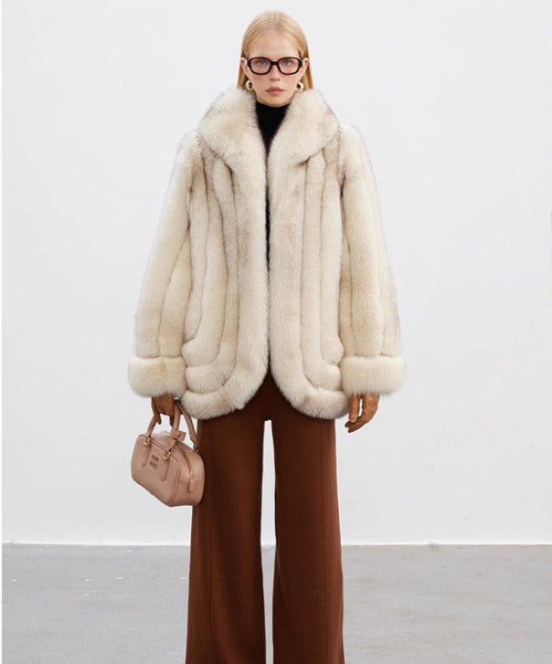 Ivory Dream Fox Fur Coat