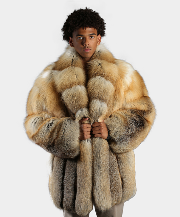 Men’s Golden Isle Fox Fur Coat