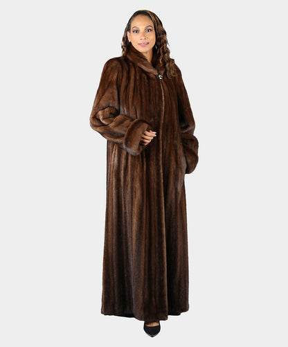 Demi Buff Mink Fur Coat