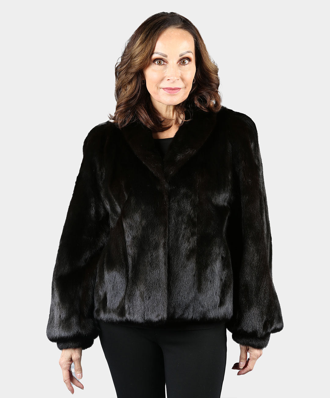 Damenjacke aus Nerzfell in Natur