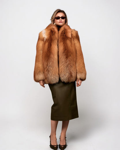 Magma Fox Fur Coat