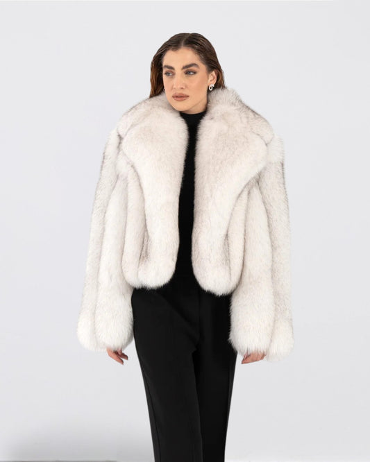 Polar Fox Fur Jacket