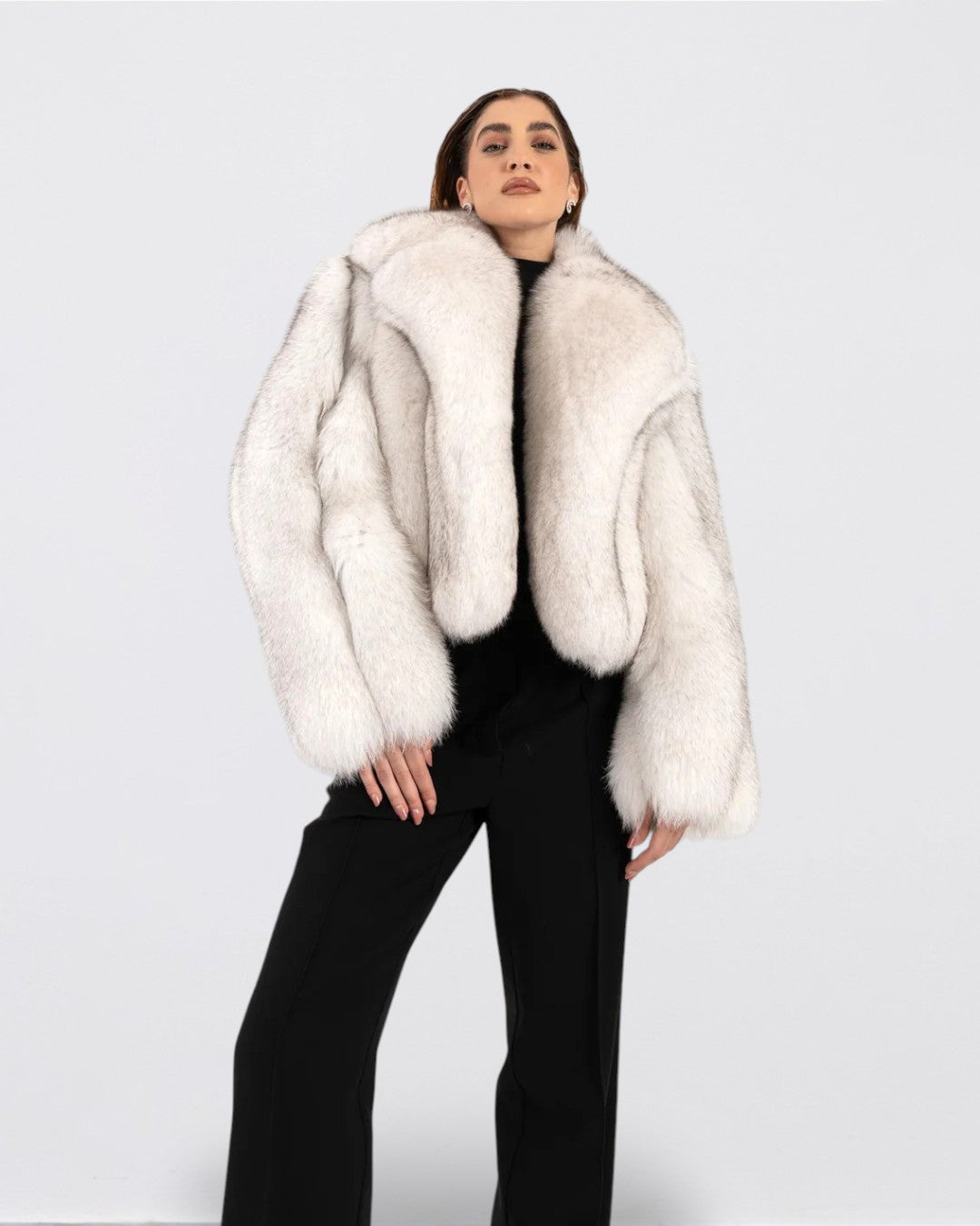 Polar Fox Fur Jacket