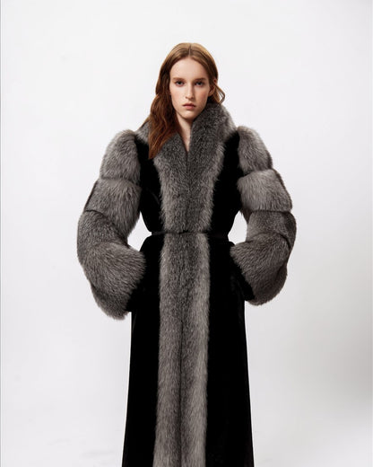 Diana Fox Fur Long Coat