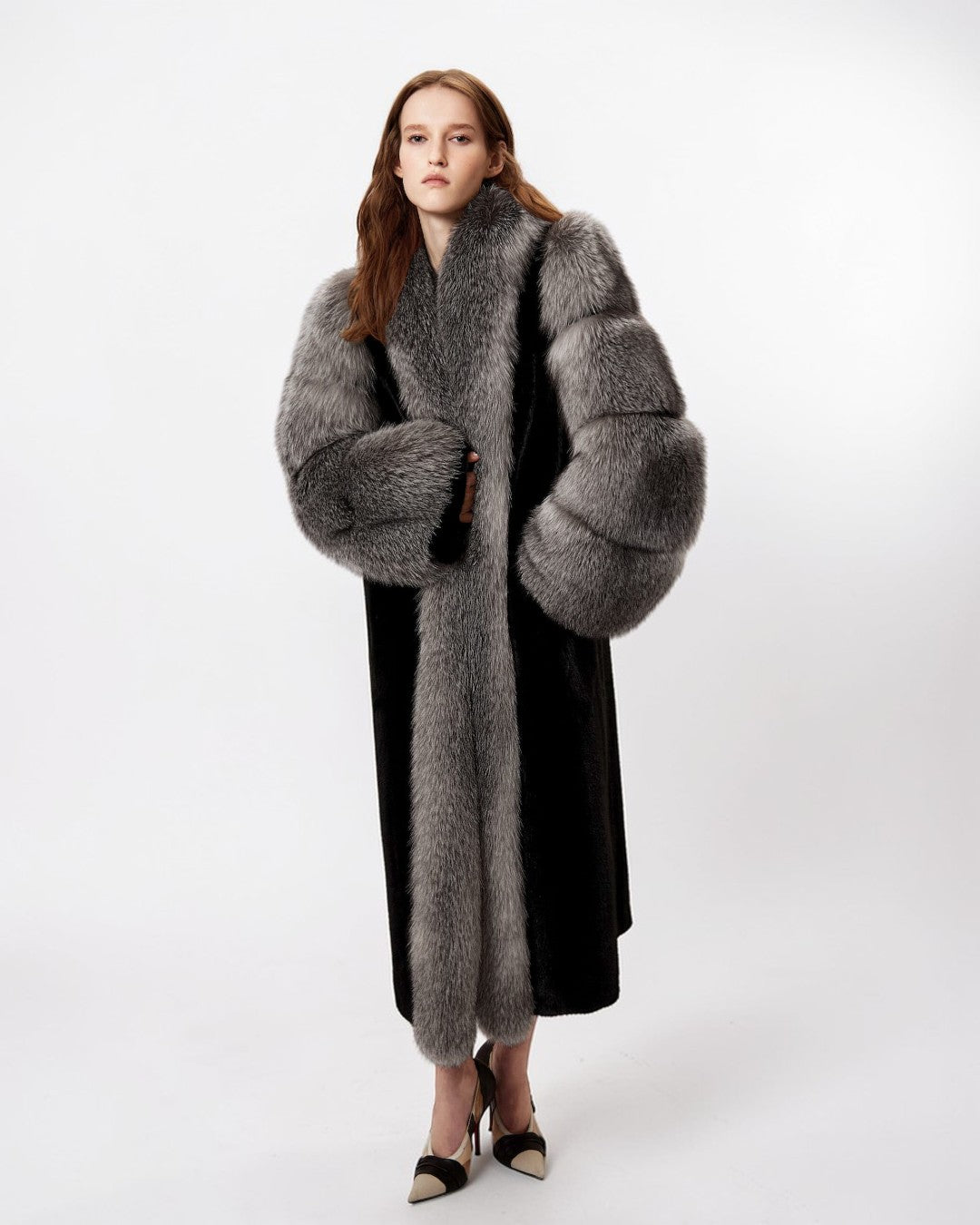 Diana Fox Fur Long Coat