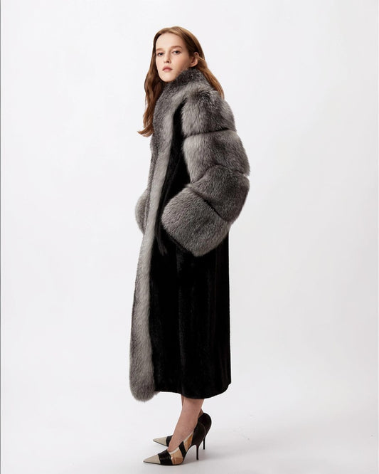 Diana Fox Fur Long Coat