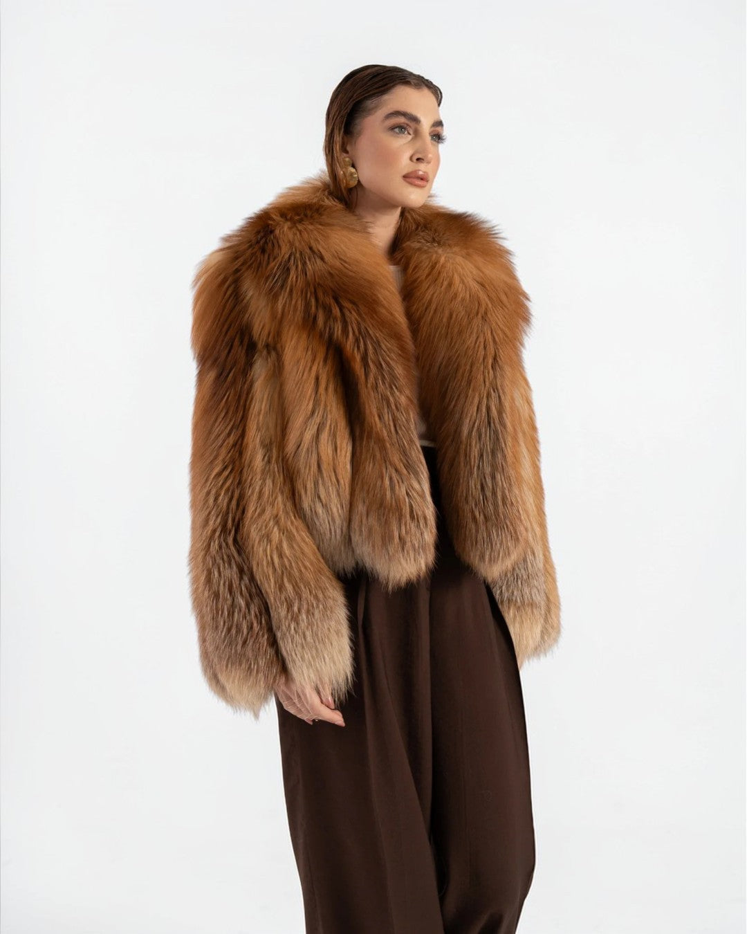 Auburn Fox Fur Jacket