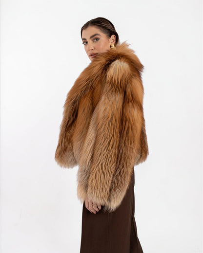 Auburn Fox Fur Jacket