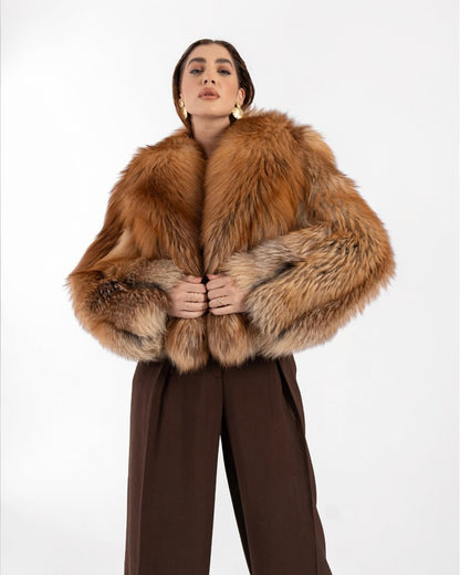 Auburn Fox Fur Jacket