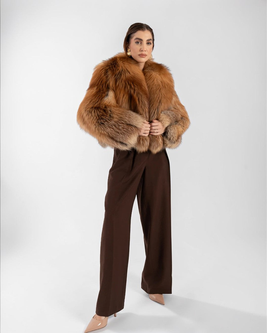 Auburn Fox Fur Jacket