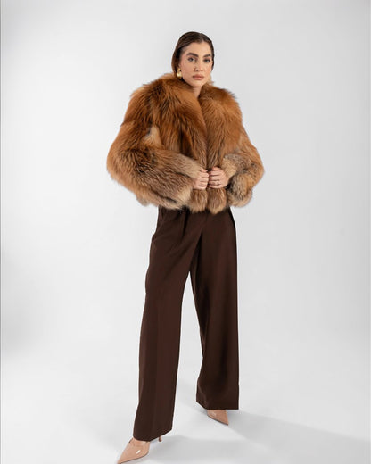 Auburn Fox Fur Jacket