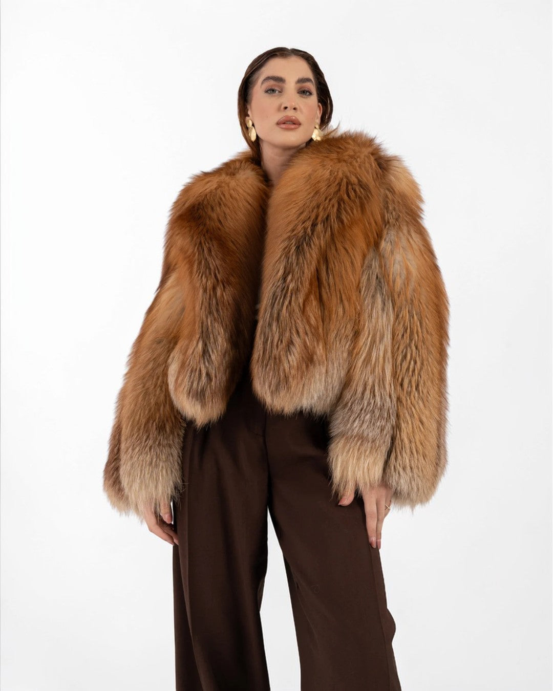 Auburn Fox Fur Jacket