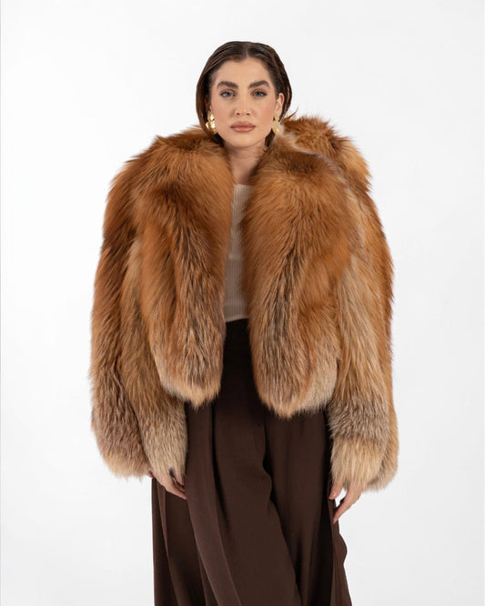Auburn Fox Fur Jacket