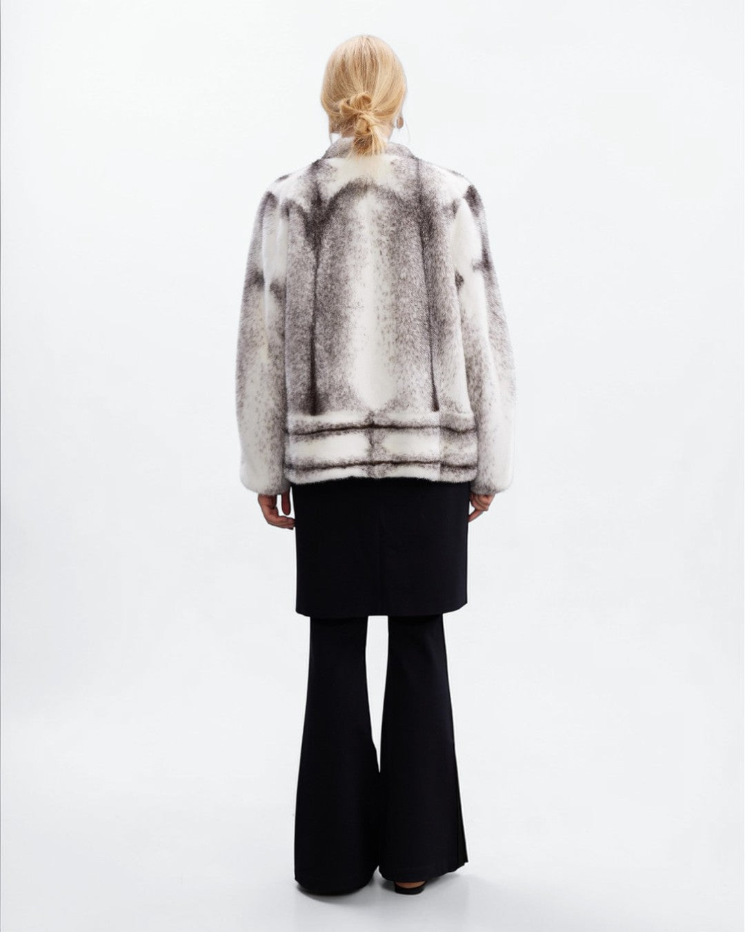 Cross Mink Fur Jacket