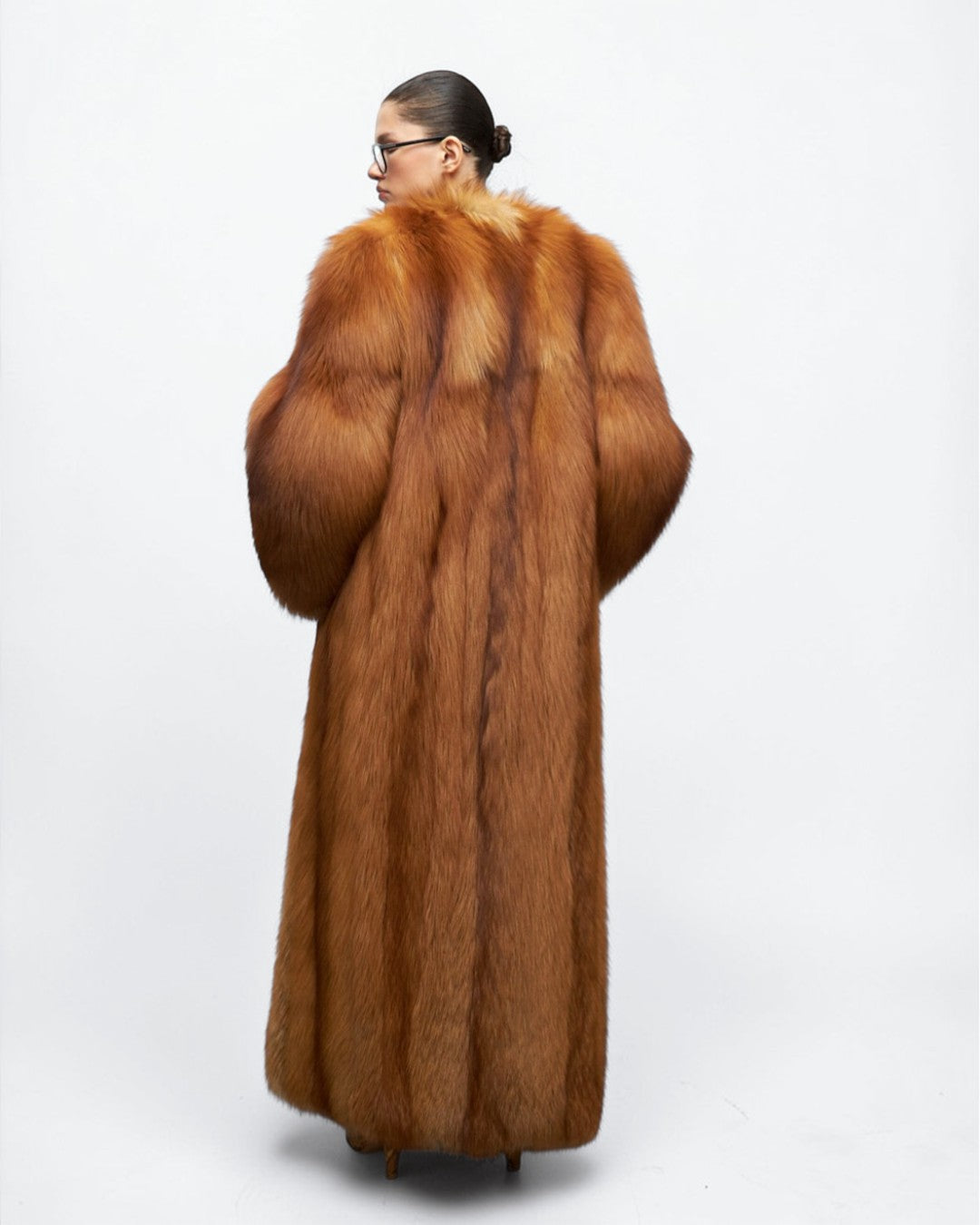 Full Length Red Fox Fur Coat