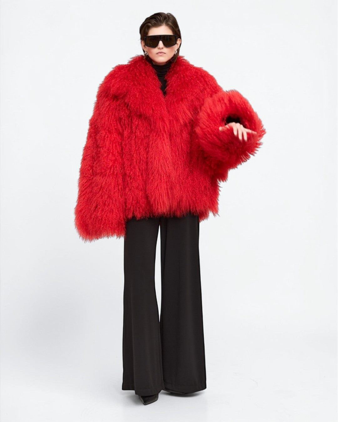 Mongolian Lamb Fur Coat