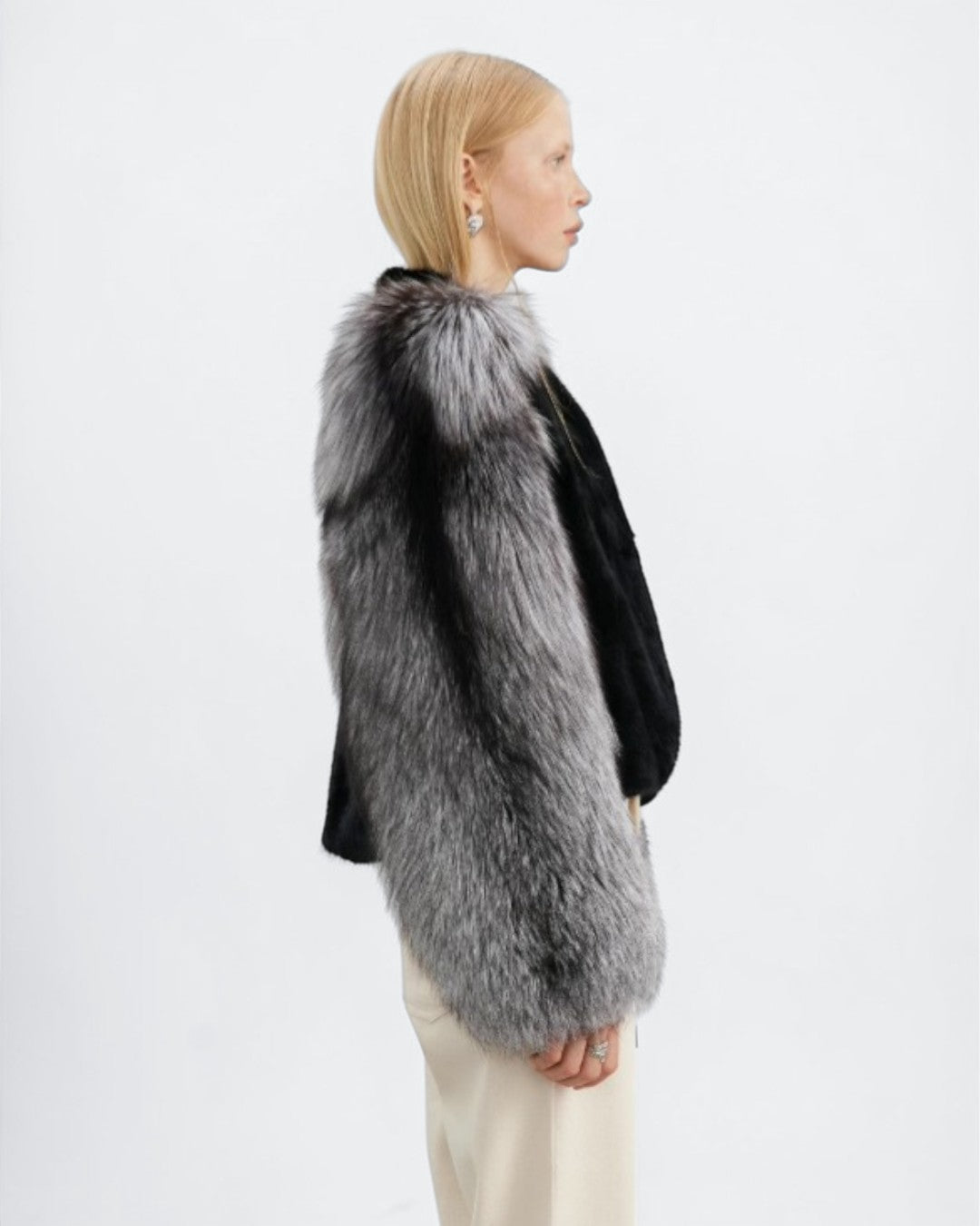 Blackglama Mink & Silver Fox Fur Jacket