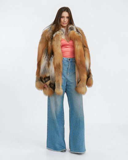 Copper Canyon Fox Fur Coat