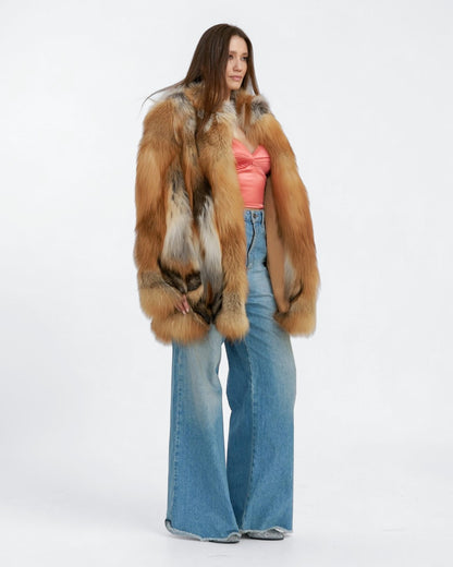 Copper Canyon Fox Fur Coat