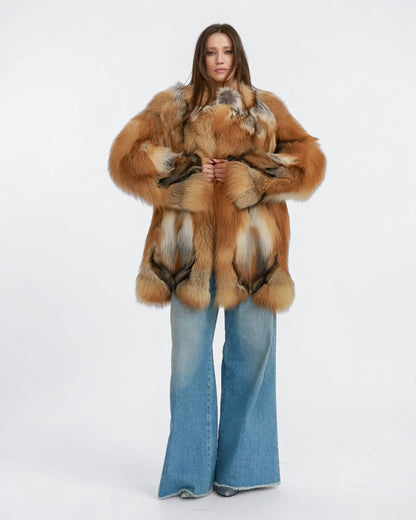 Copper Canyon Fox Fur Coat
