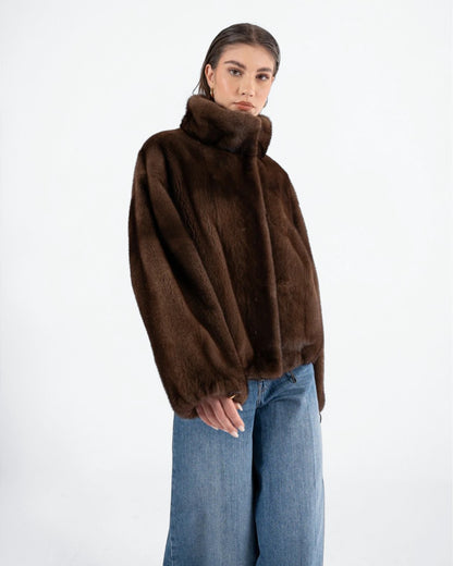 Espresso Fox Fur Jacket