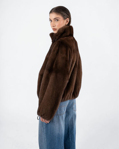 Espresso Fox Fur Jacket