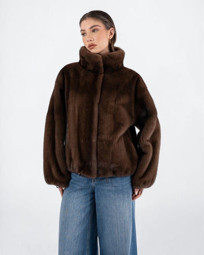 Espresso Fox Fur Jacket