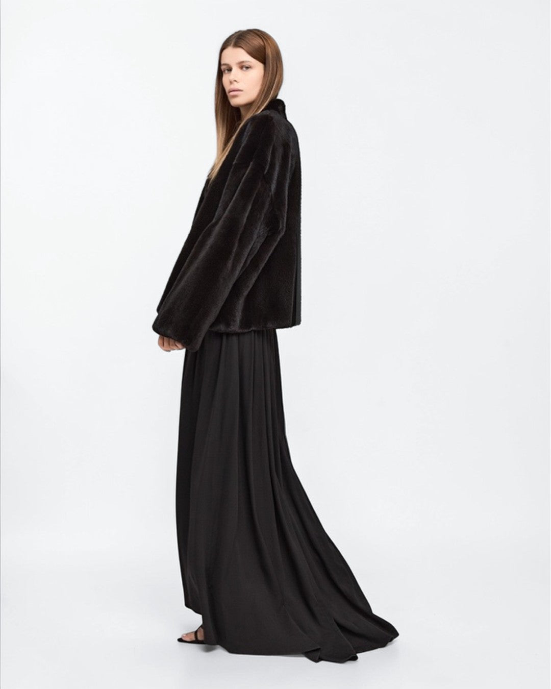 Classic Noir Mink Fur Jacket