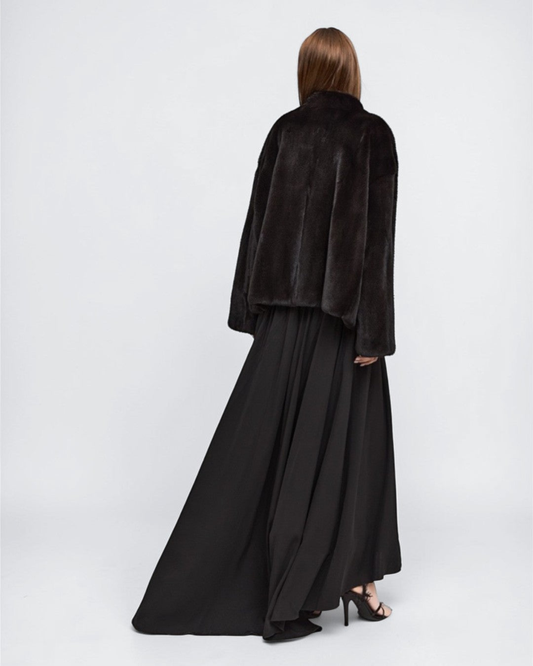 Classic Noir Mink Fur Jacket