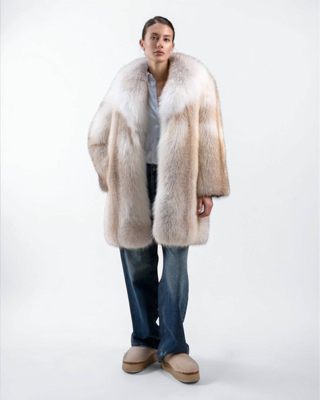 Alba Luxe Fox Fur Coat