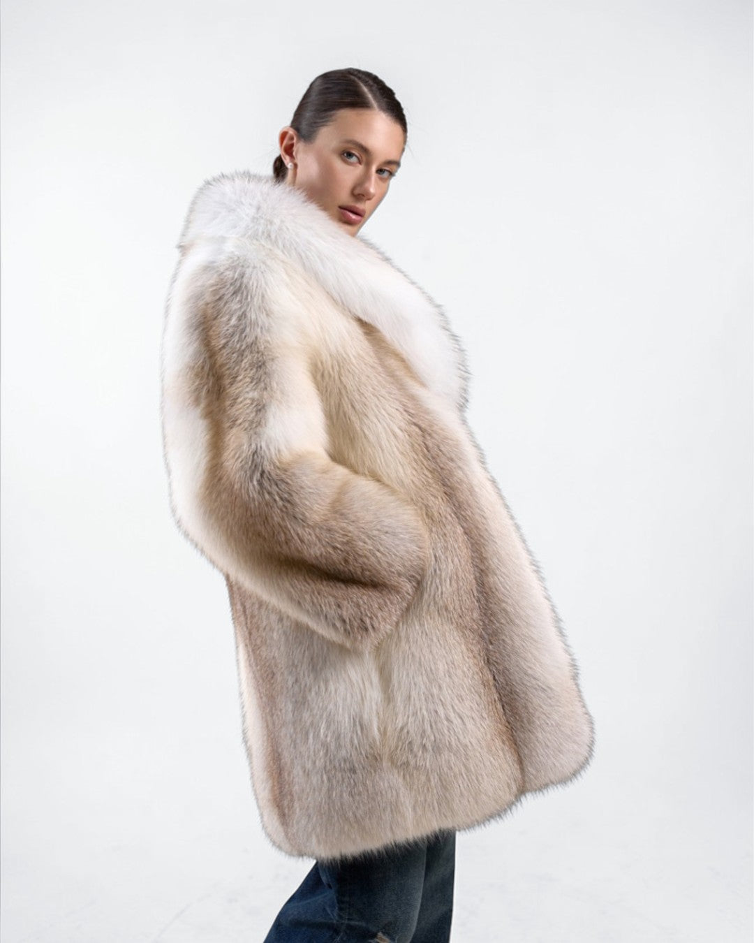 Alba Luxe Fox Fur Coat