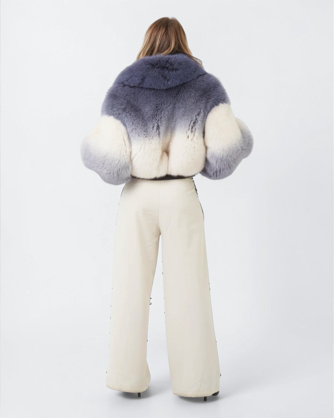 Ombré Fox Fur Jacket
