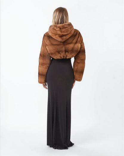 Toffee Fox Fur Jacket