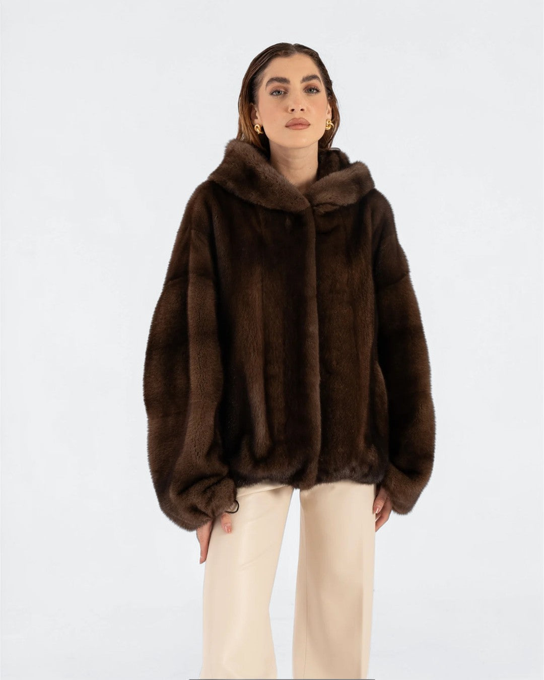 Sahara Fox Fur Hooded Jacket