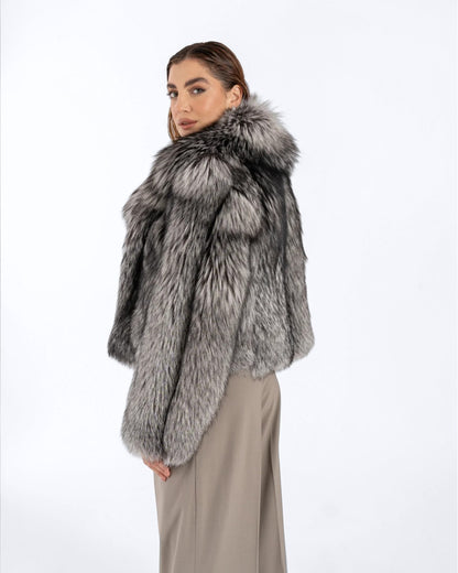 Silver Fox Fur Jacket